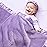 Pro Goleem Fleece Baby Blanket with 2 Inch Satin Trim Soft Plush Blanket for Boys and Girls for Babies Purple 30\'\'x40\'\'