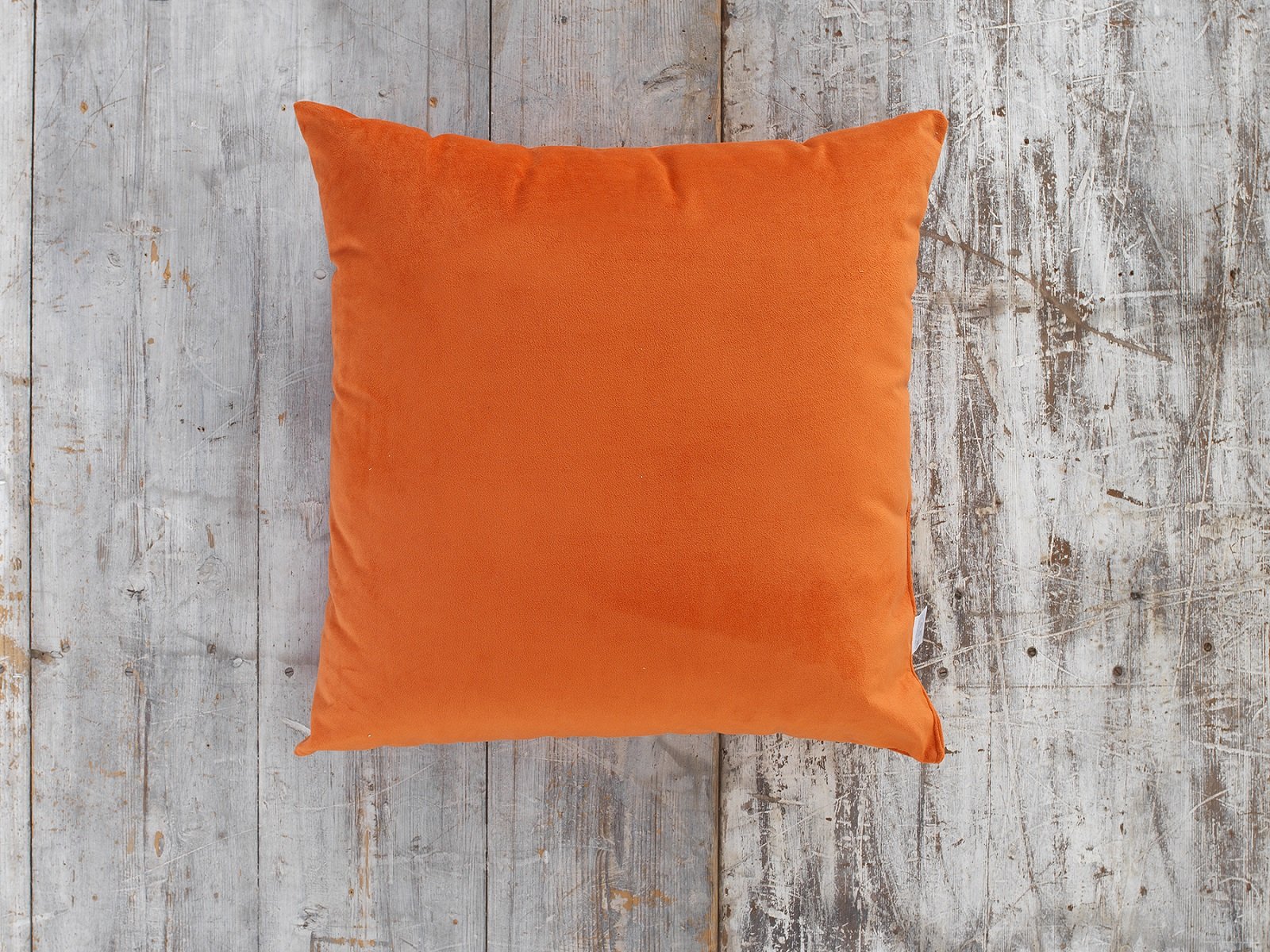 Lancashire Textiles Orange Soft Velour Freestyle Scatter Small 45Cm X 45Cm Cushion Pair