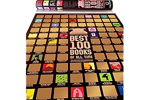 Enno Vatti Book Scratch Off Poster - Top 100 Books: A Literary Bucket List