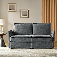 Vista 14 de HULALA HOME - Juego Moderno de Sofás de Chenilla, Sofá de 1 Plaza, Sofá de 3 Plazas, Juego de 2 Sofás Nube con Almacenamiento, Cómodos Sofás Butacas