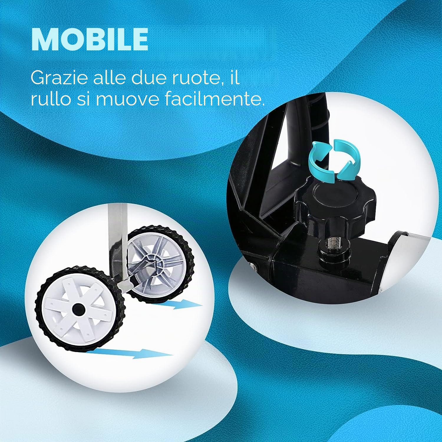Aufun Avvolgitore per piscina Premium, sistema di avvolgimento in alluminio, 3 m – 5,70 m, con fissaggio e rulli, per teloni e coperture solari e piscine, avvolgitore per piscina fuori terra (3 m