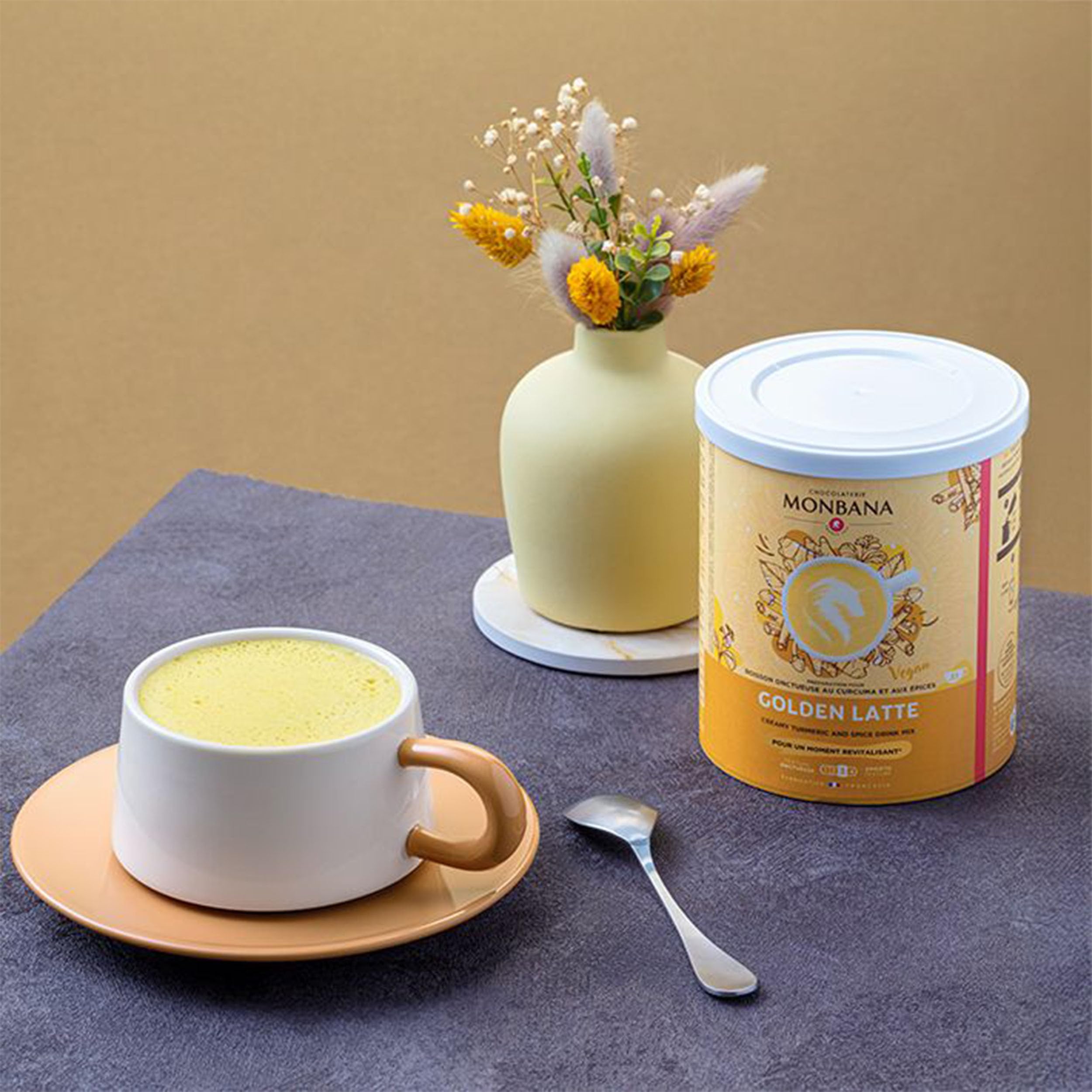 MONBANA - Golden Latte au Curcuma en Poudre - 350 g | Monbana Golden Latte (Curcuma) - 350 g