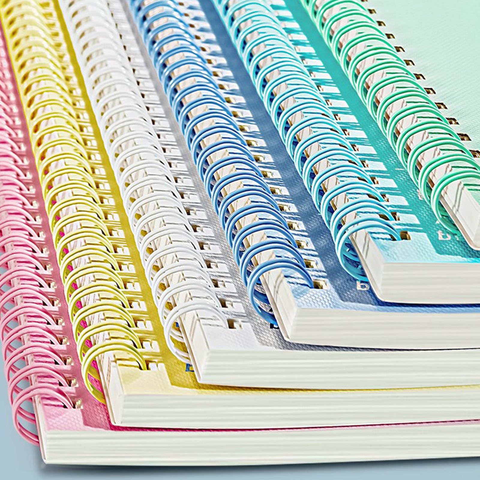Set 6 quaderni a spirale colorati con robusta carta con rilegatura a spirale, ideali per la scrittura a scuola e in ufficio, per prendere appunti