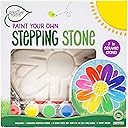 Creative Roots Mosaic Flower Garden Stepping Stone Kit, Includes 7-Inch Ceramic Stone & 6 Vibrant Paints, DIY Stepping Stone Kit for Kids Ages 6+