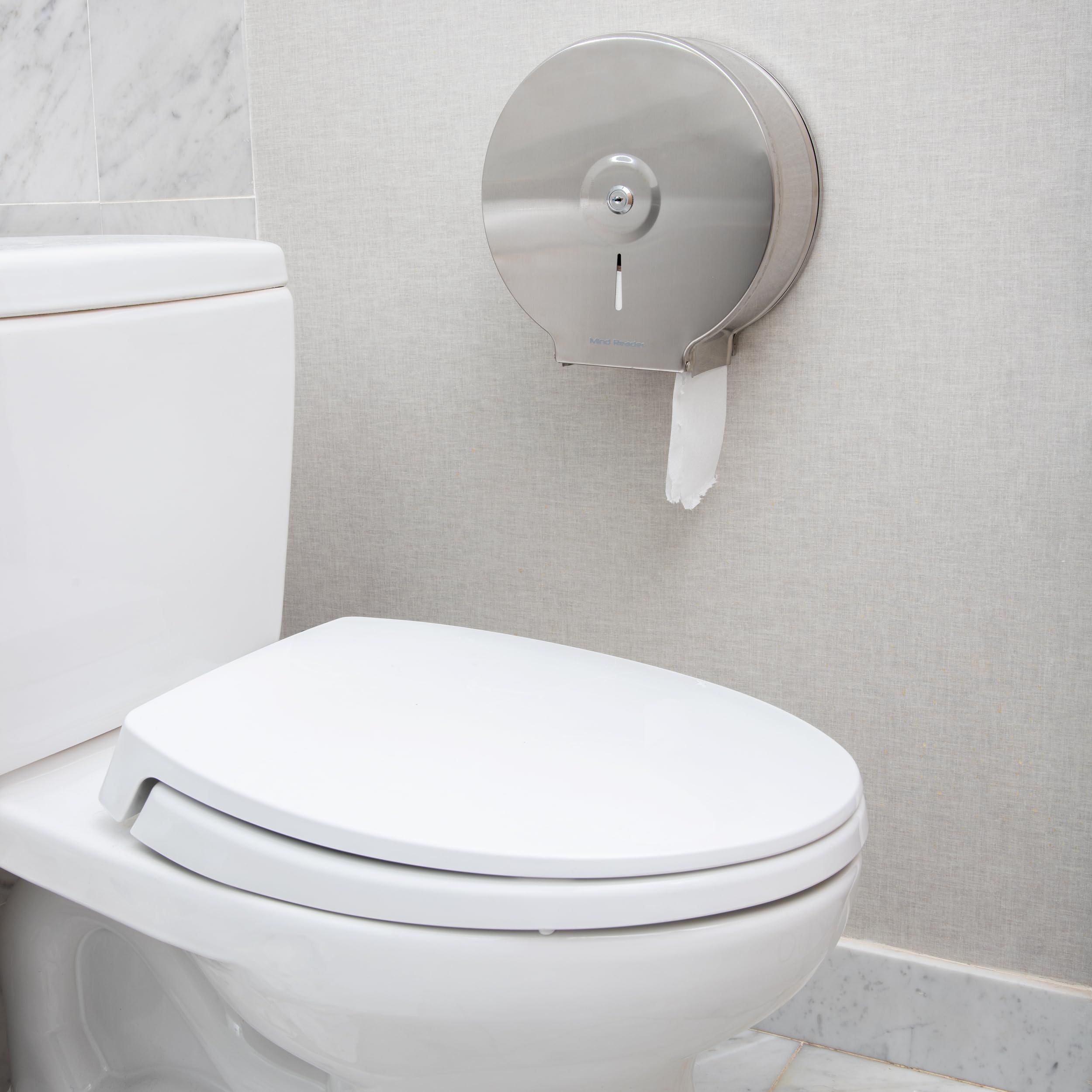 Image secondaire de Distributeur de Papier Toilette Mural en Acier Inoxydable - Mind Reader