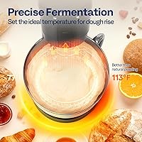 Vista 4 de VIVOHOME Stand Mixer with Fermentation, One-Touch Presets Electric Dough Mixer with 6 Qt Bowl, Kitchen Standing Mixer for Baking, Cake with Flex