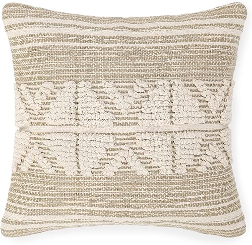 Vista 150 de REDEARTH Fundas de cojín decorativas con textura bohemia – Juego de fundas decorativas de granja tejidas lumbares para sofá, cama, silla, comedor