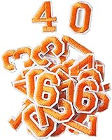 Vista 7 de 72 parches de letras para planchar con números, parches bordados de letras A-Z números 0-9 para ropa, vestido, sombrero, jeans, accesorios de Negro