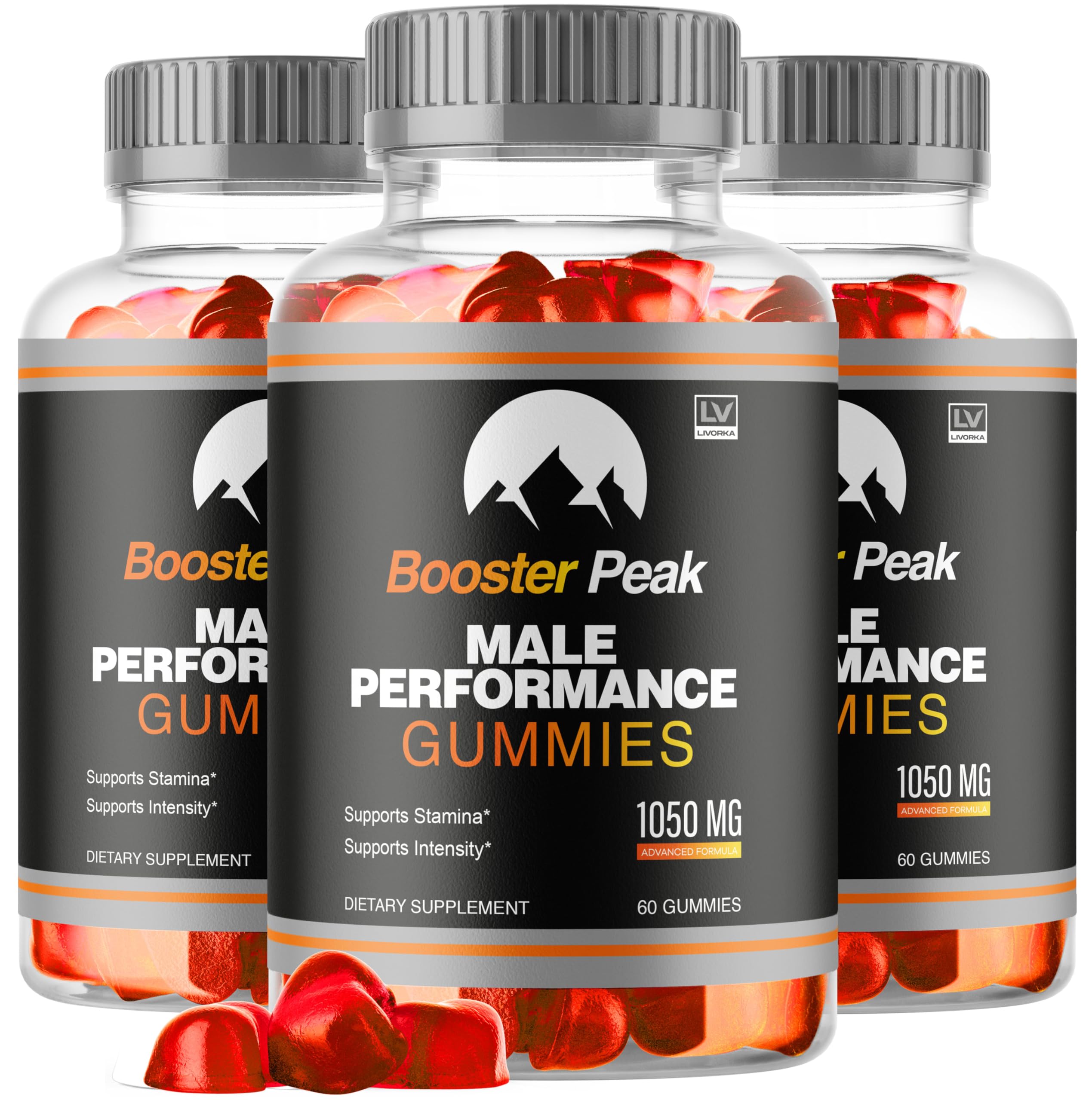 (3 Pack) Booster Peak Gummies, Booster Peak Gummies for Men, Booster Peak, BoosterPeak Gummies for Men, Booster Peak Supplement Support Gummies, Booster Peak Advanced Formula, 180 Gummies For 3 Months