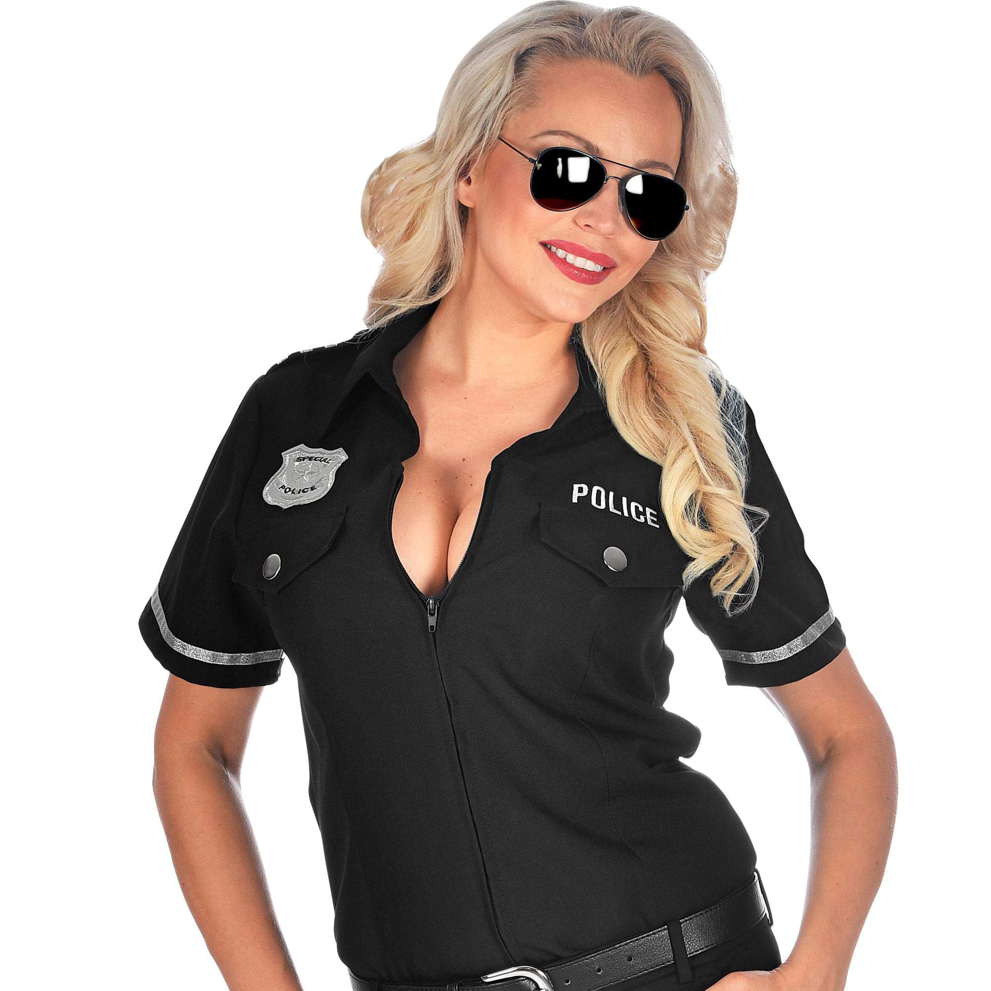 Widmann - Costume Blouse Police Officer Carnival Theme Party
