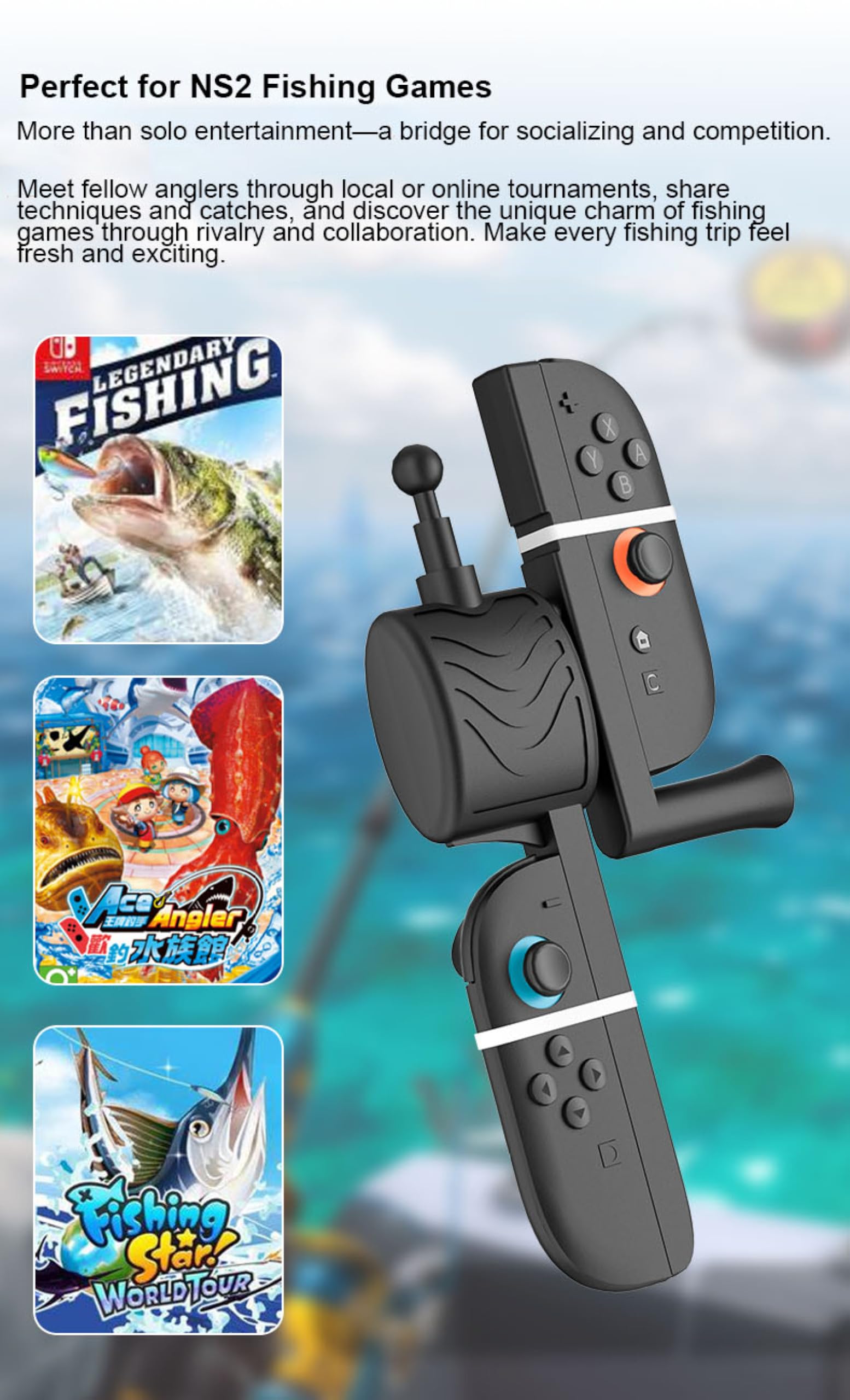Amazon.co.jp: Switch 2用釣り竿 for Joy-Con対応 釣りゲーム