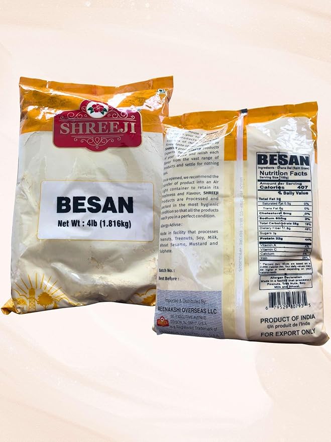 Harina de Garbanzo Besan 1.81 Kg (4 lb) miniatura 5