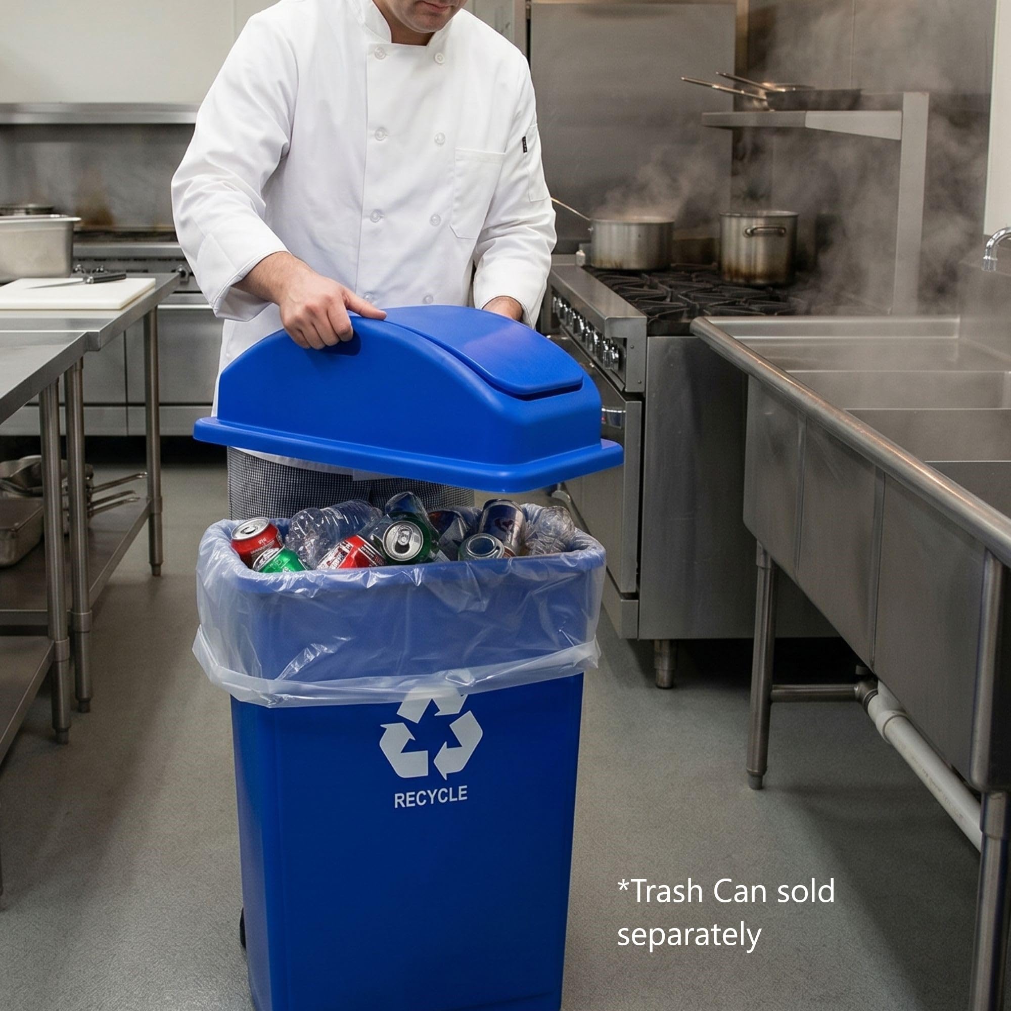 【かっしー】BANKS JOURNALタッパー Amazon.com: TrueCraftware 23 Gallon Recycle Trash Can Swing Top