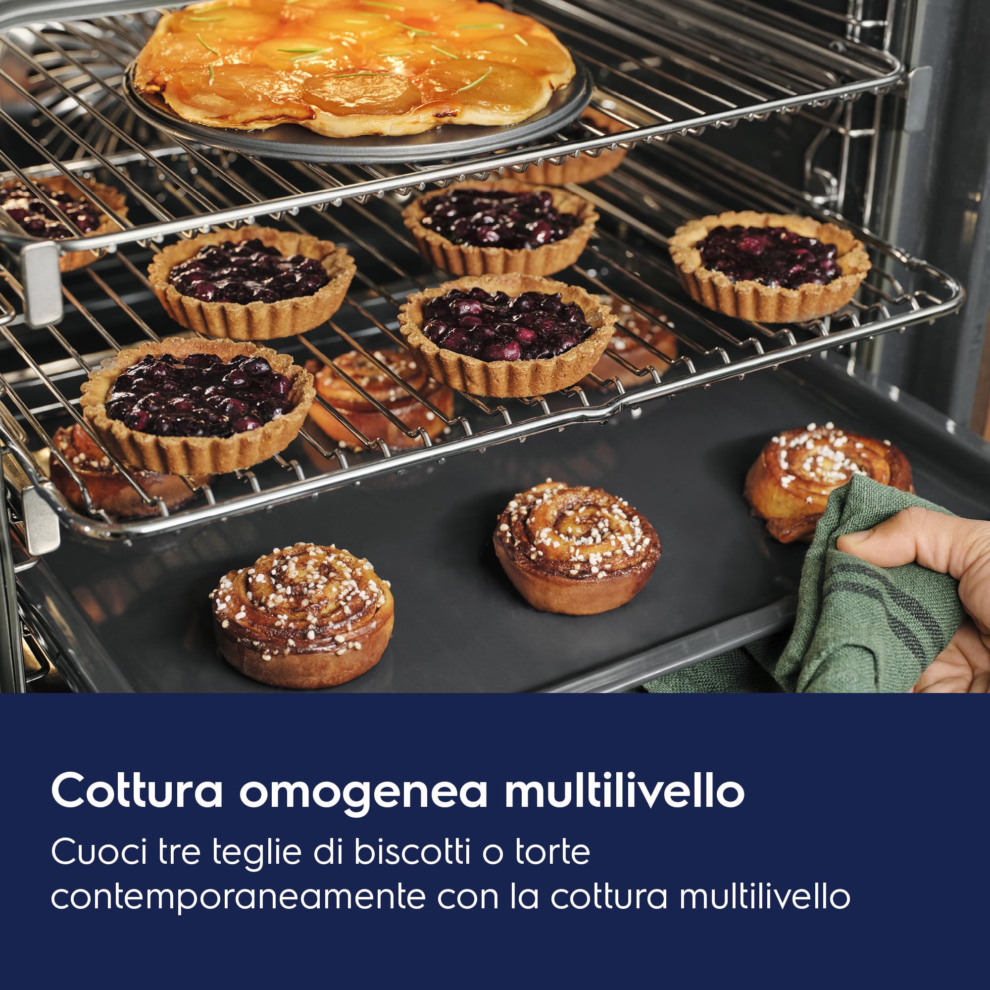 Electrolux EOD4P46TX Serie 600 Forno a Vapore SteamBake da Incasso, 72 L, Multifunzione con Cottura a Vapore, Pulizia Pirolitica, Cottura Multilivello, Inox Antimpronta, 600x560x550 mm