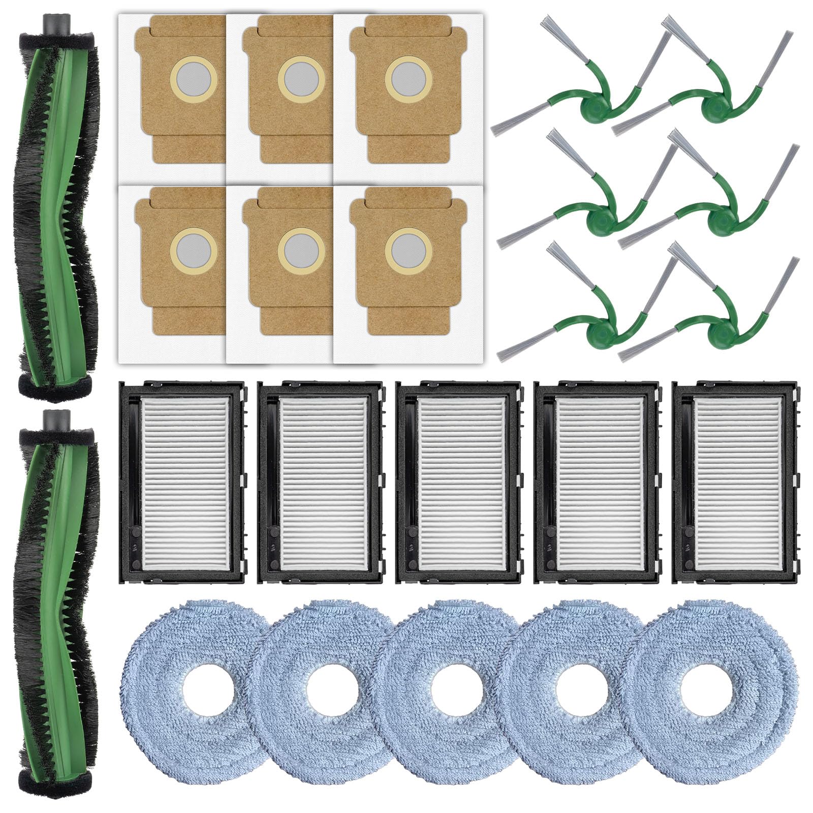 24 piezas de repuesto para iRobot 415/415X/515/575/115X Combo