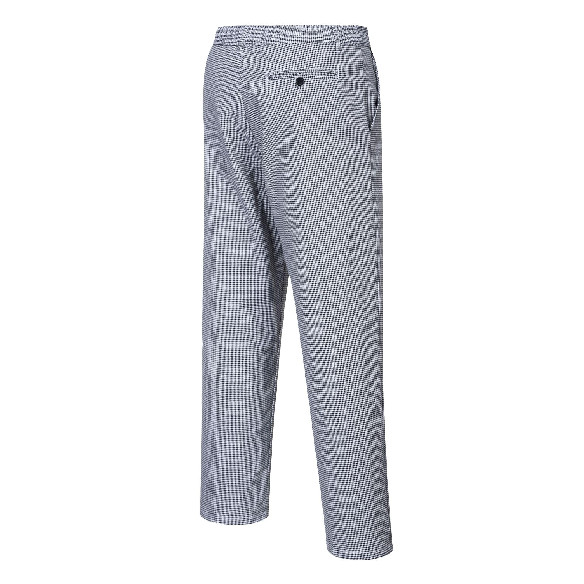 Portwest Pantalón De Chef Harrow, Tamaño: XL, Color: Pata de gallo, S068HTRXL