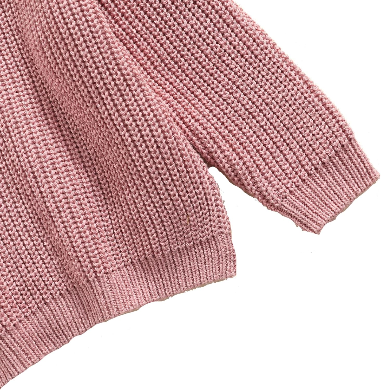 Baby Girl Boy Toddler Knit Sweater Cute Round Neck Long Sleeve Blouse Pullover Oversized Sweatshirt Warm Kids Tops - Image 5