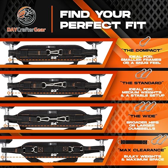 Hip Thrust Belt for Weights, Dumbbells & Kettlebells Heavy Duty Glute Workout Equipment for Plates up to 300 lbs, with bonus straps for Dips & Squat Belt for Home & Gym