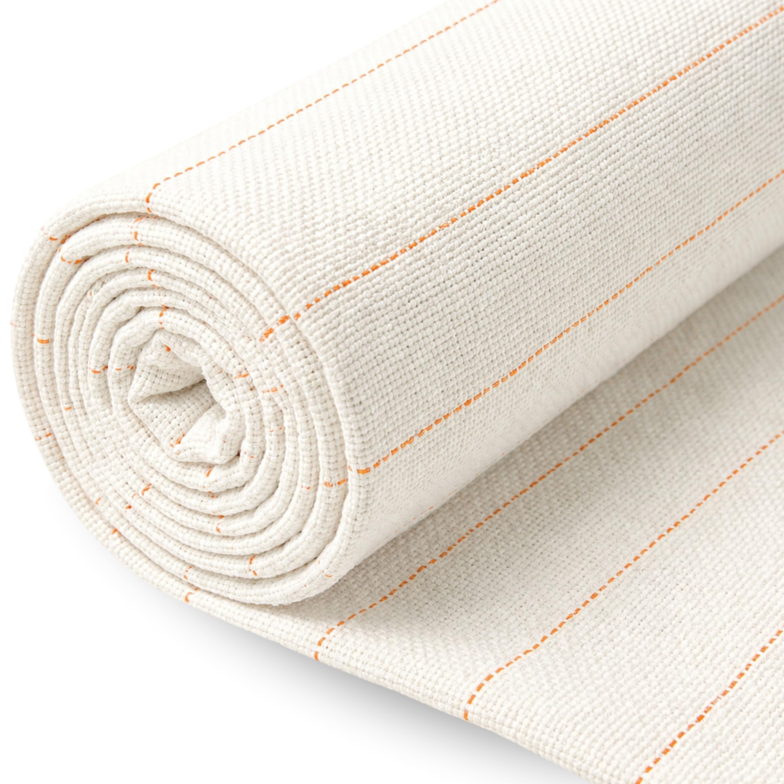 FROSHKAR Primary Tufting Cloth with Marked Lines, Sewed Edges, 200 x 200cm / 79" x 79" - 280 g/m² Tufting Fabric for Rug Tufting, DIY Projects, Monks Cloth for Punch Needle