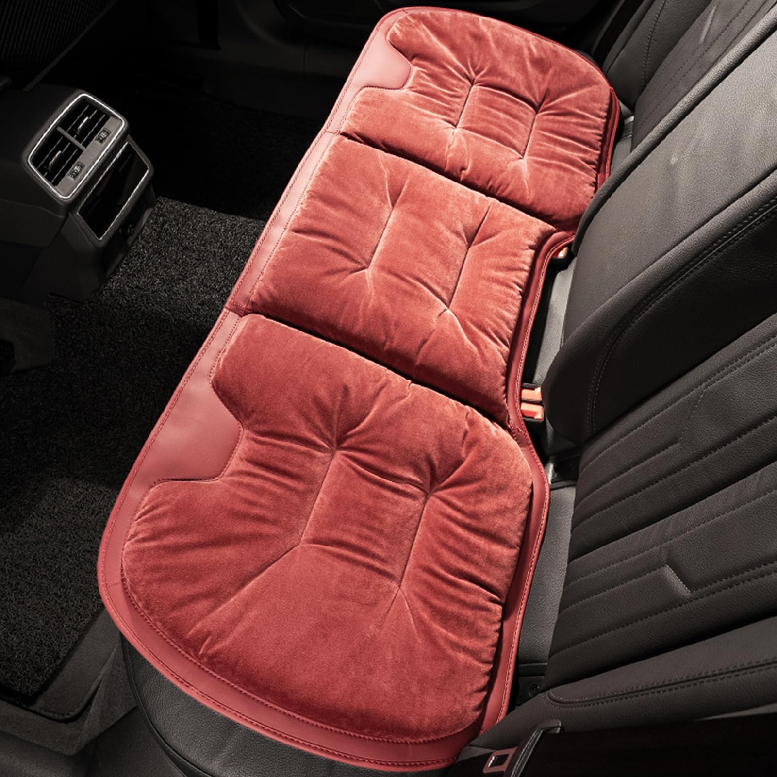 Cojín para el Asiento del Coche Rojo volcánico para Seat MII 5-Door/MII 3-Door 2012-2021 Cojín de Asiento Suave Cóccix Alivio del Dolor,Back Row