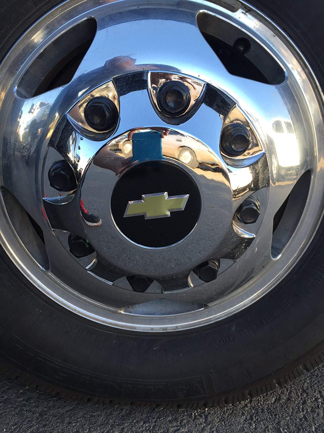 A+ 17 Inch Stainless Steel Dually Wheel Simulator Set for 2011 Current