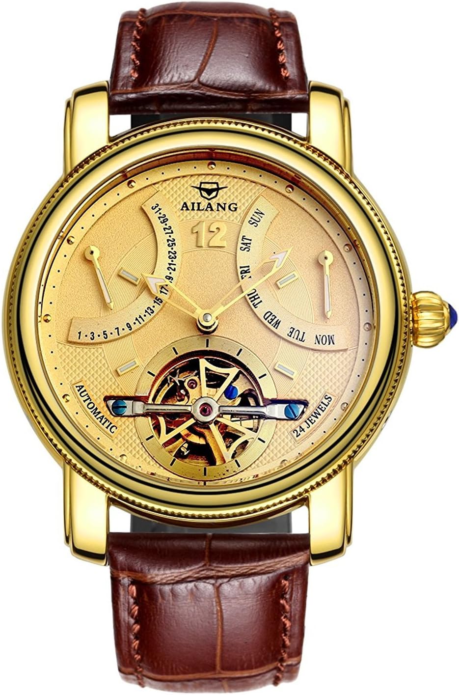 WhatsWatch Mens Watches Top Brand AILANG Watch Men Military Sport Luminous Automatic Mechanical Wristwatch