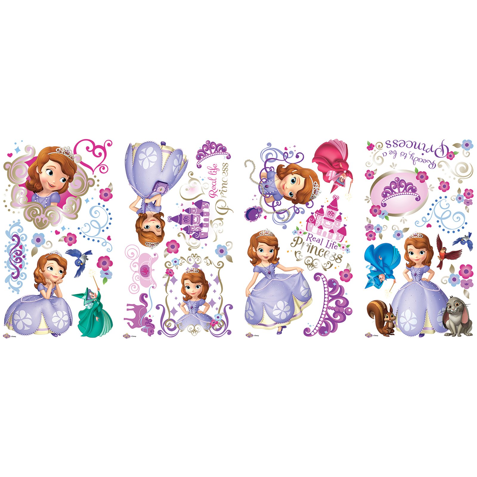 Stickers Princesse Sofia Disney géants et repositionnables pour chambre