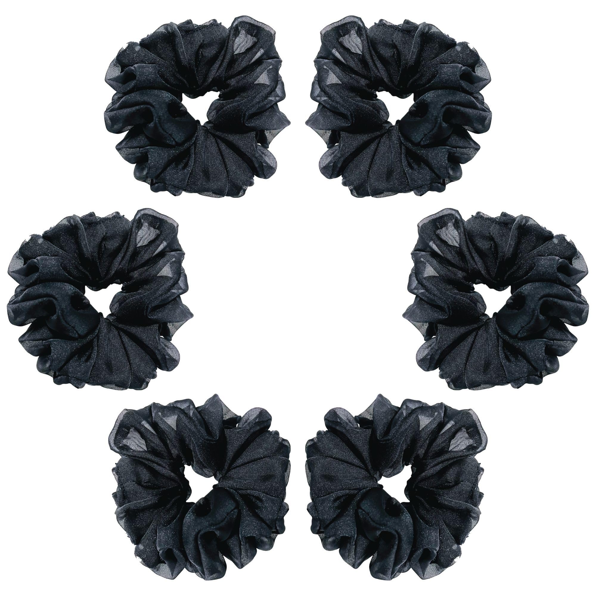Crafty Glam Premium Scrunchies for Women, Organza Scrunchies for Girls and Women, Cute Stylish Crunchies for Hair, Colorful Luxury Scrunchies Set Hair Bands for Women (B0CPT5M6PS) Amazon Price History, Amazon Price Tracker