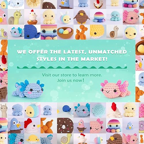 Miniatura 6 de Crochetta Kit de ganchillo para principiantes, kit de inicio de ganchillo con tutoriales en video paso a paso, kit de ganchillo fácil para