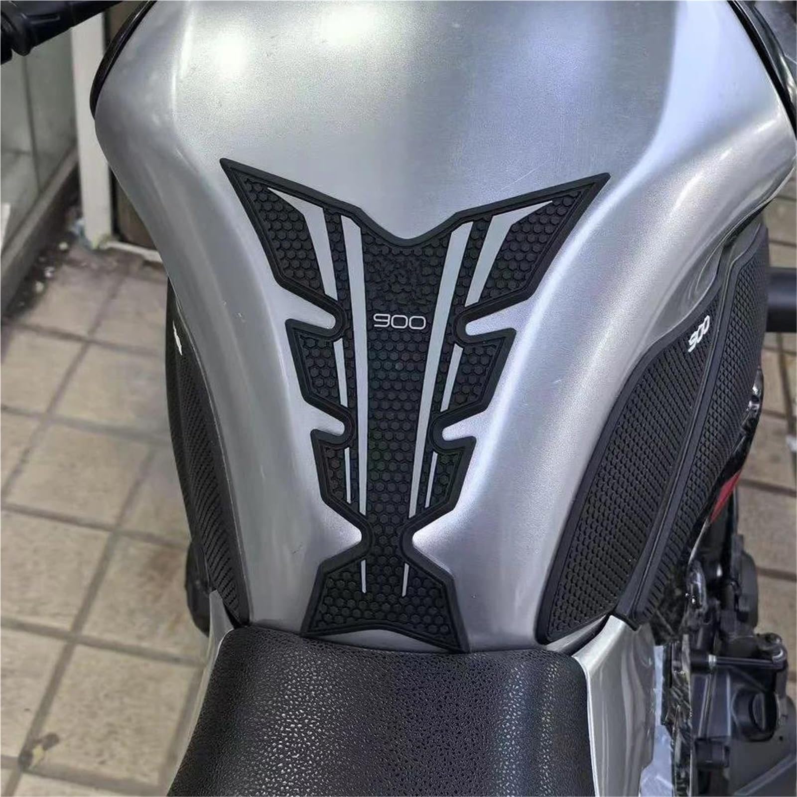 Tankschutz Motorrad Tankaufkleber Für Z900 Für Z 900 SE Für Z900SE, 900SE (2017–2025) Gummi Antirutschpad Seitenschutzaufkleber Motorrad Tankaufkleber Tank Pad Aufkleber(Schwarz 1)