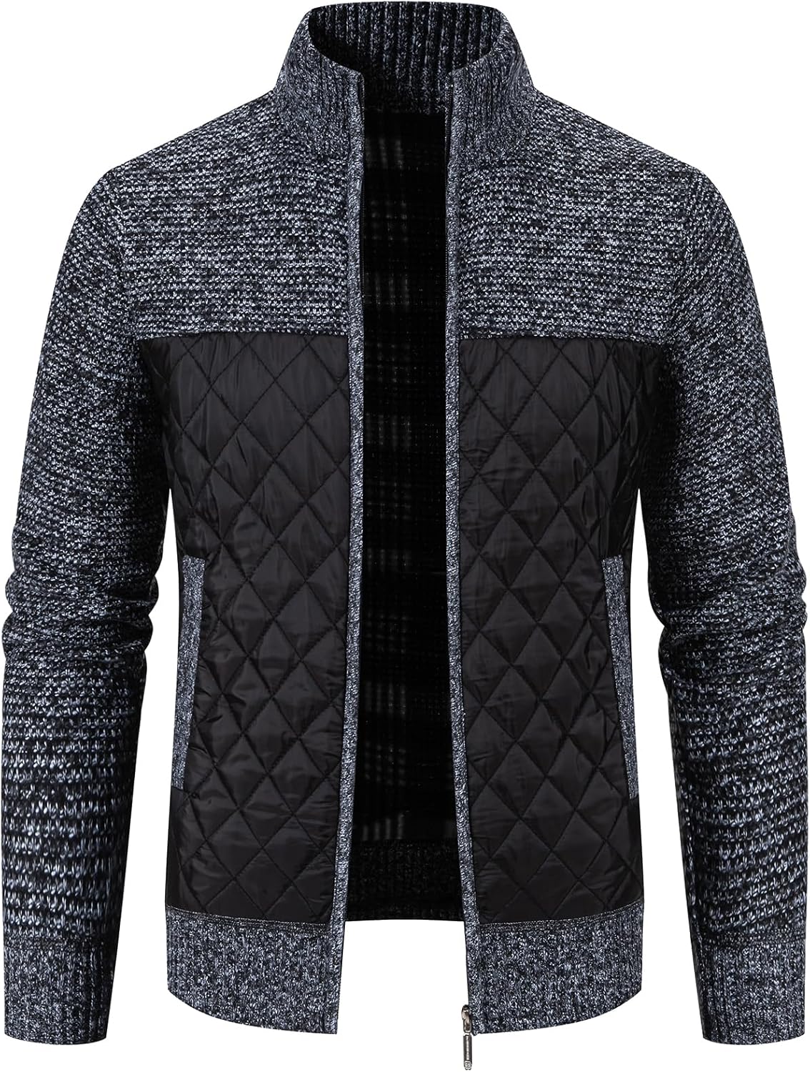 Men’s Cardigan Sweaters Thick Full Zip Knit Sweater Stand Collar Regular Fit Mens Sweater with Pockets Men’s Cardigan Sweaters Thick Full Zip Knit Sweater Stand Collar Regular Fit Mens Sweater with Pockets