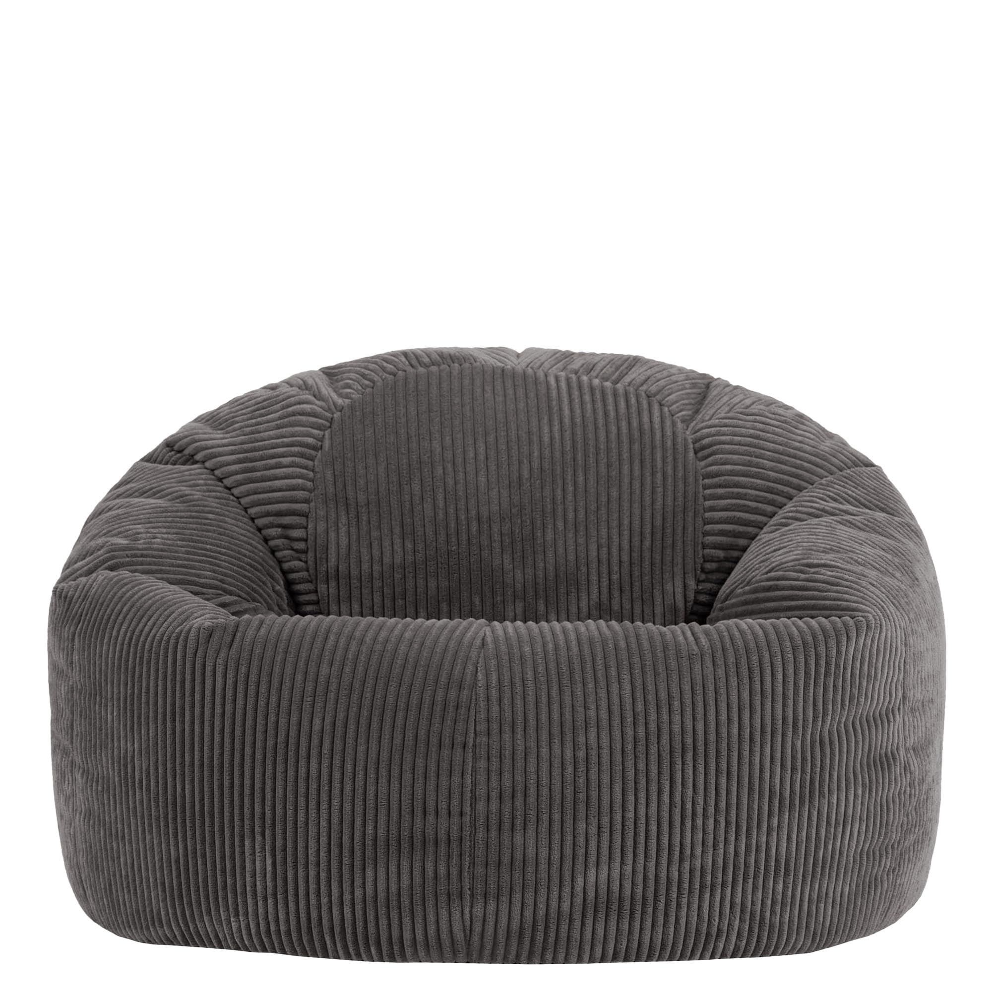 Icon Kingston - Puf Grande con Relleno Incluido, Color Gris