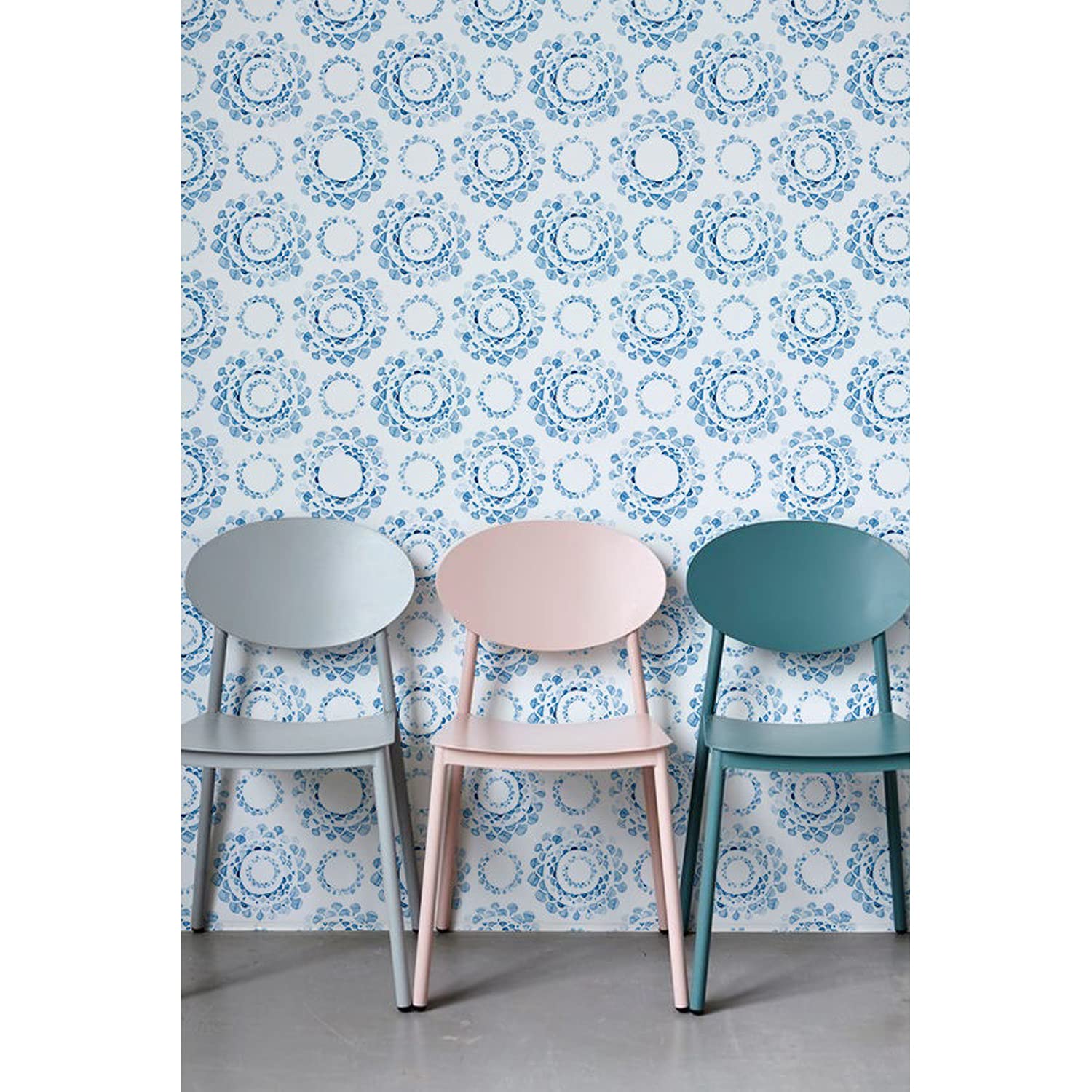 Papier peint latex lessivable cercles Muralo 208x146cm pour une cuisine moderne