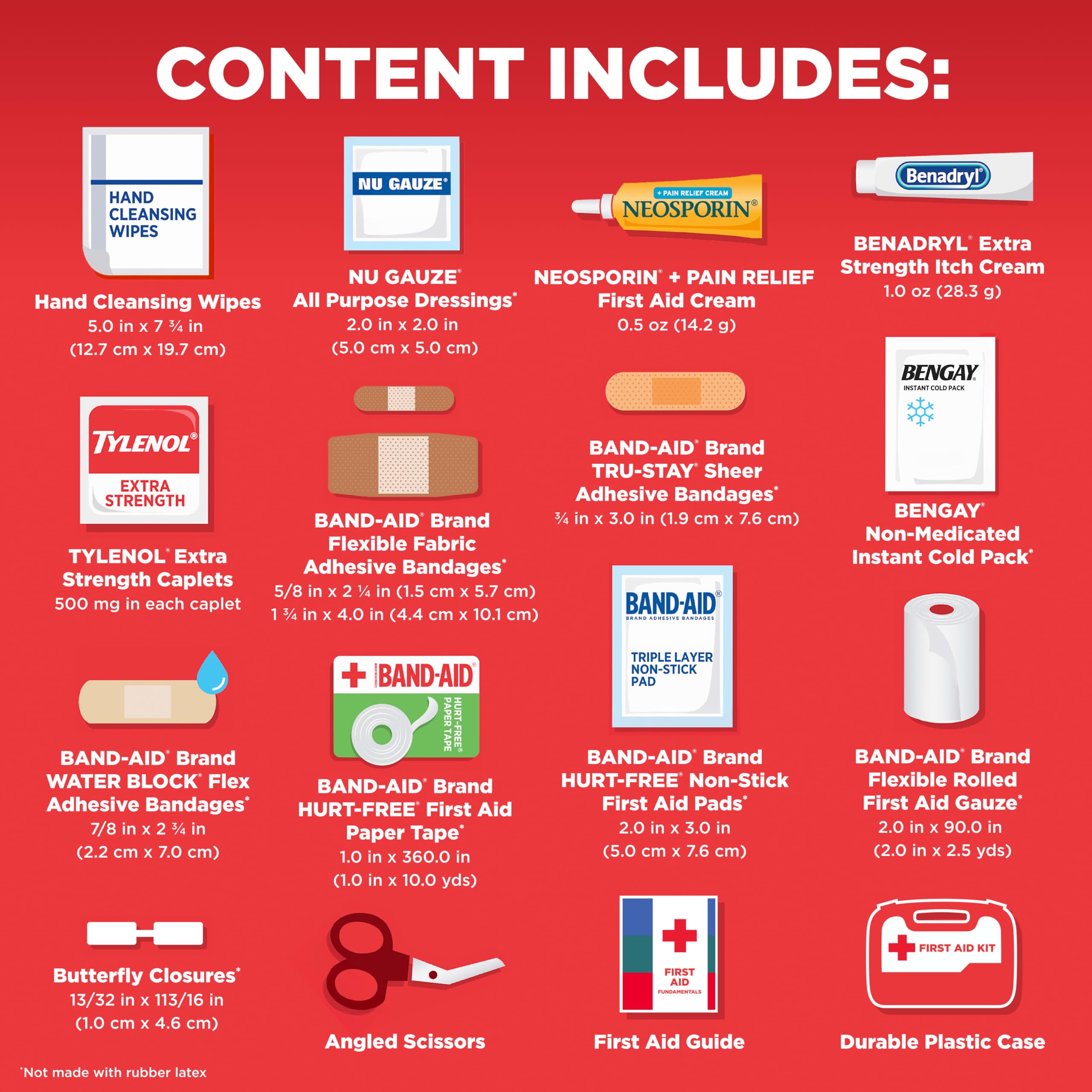 BAND-AID Brand All-Purpose Portable Compact First Aid Kit, 160 Piece — Amazon image 5