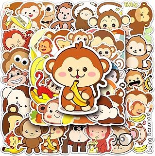 50PCS Stickers for Monkey,Monkey Stickers,Teens Boys and Gir