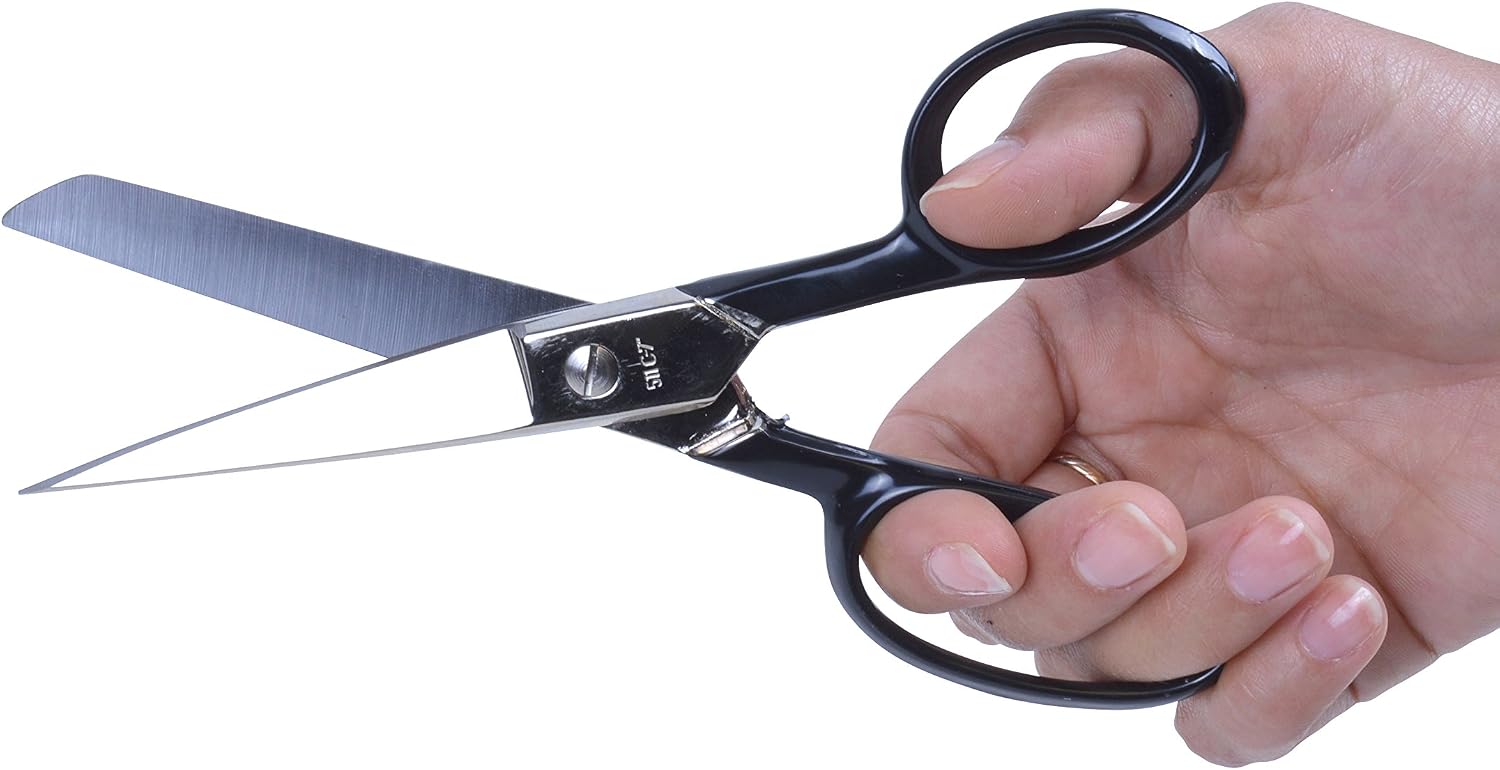Westcott 10259 7-Inch Forged Nickel-Plated Scissors For Office and Home, Black