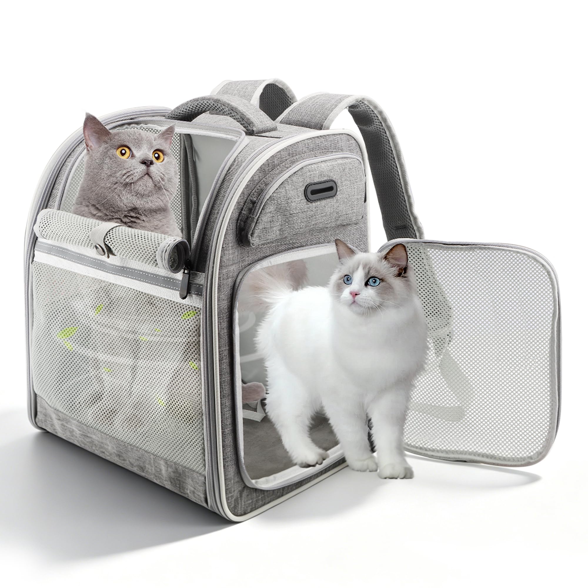 Amazon.co.jp: Texsens ペットキャリー リュック 猫/犬用 3面メッシュ
