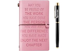 Thoughtful Going Away Gifts for Women Coworkers: Premium Leather Journal Farewell Keepsake