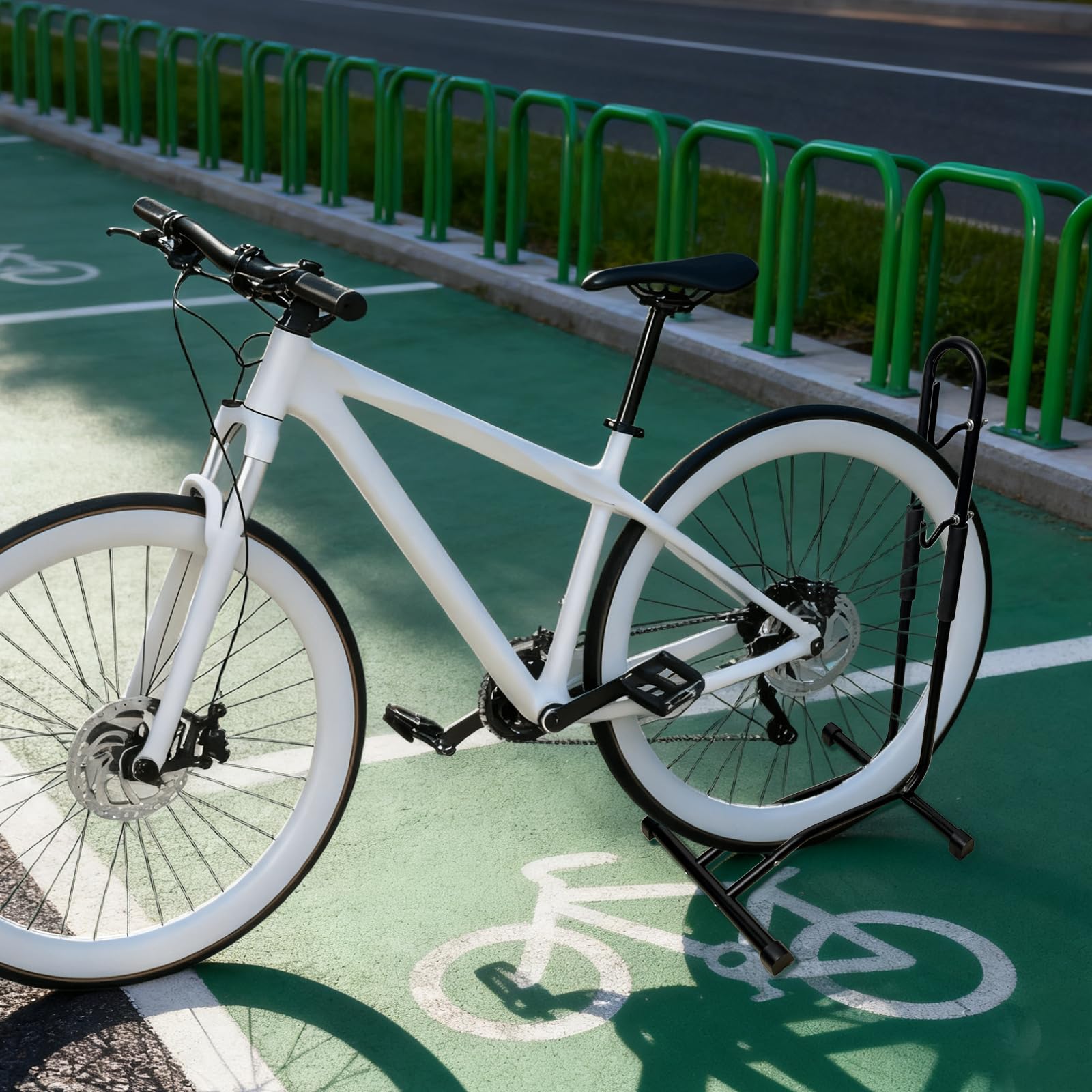 fahrradständer mtb abnehmbar LUMITERRA Fahrrad, Fahrradständer, Vertikaler Fahrradhalterung für die Garage, Reparaturständer, Platzsparender, Fahrradhalter Boden, für Reifenbreite bis 60mm Mountainbike, Schwarz Baumarkt V1 Fat Tyre store Bikestar 24 Zoll Mountain Size:Long