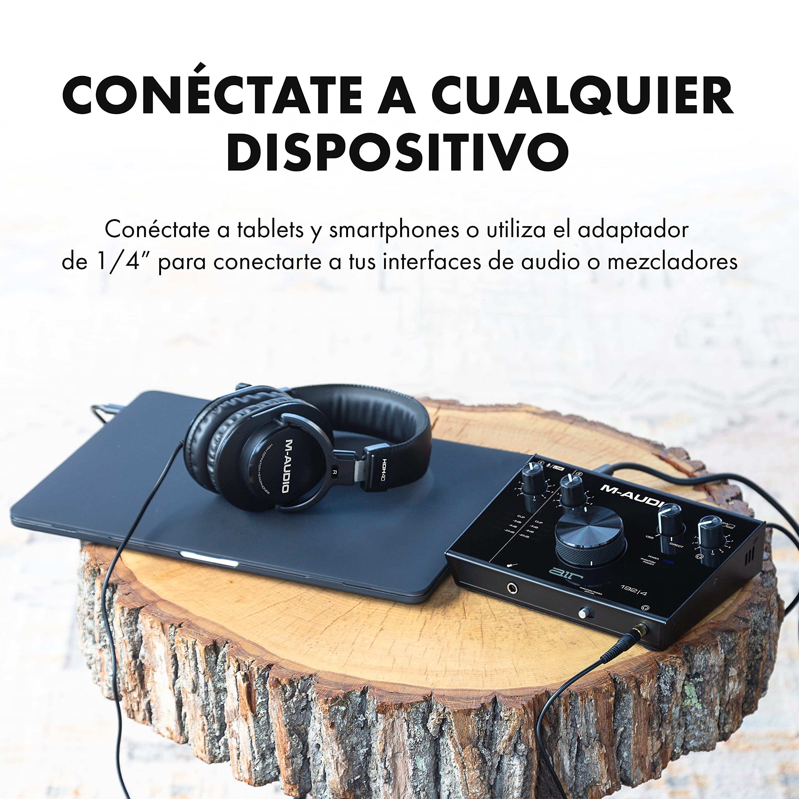 M-AUDIO HDH40 Auriculares de Estudio con Diseño Cerrado, Diadema Flexible y Cable de 2.7m para Grabación y Monitorización en Estudio, Podcasts, etc