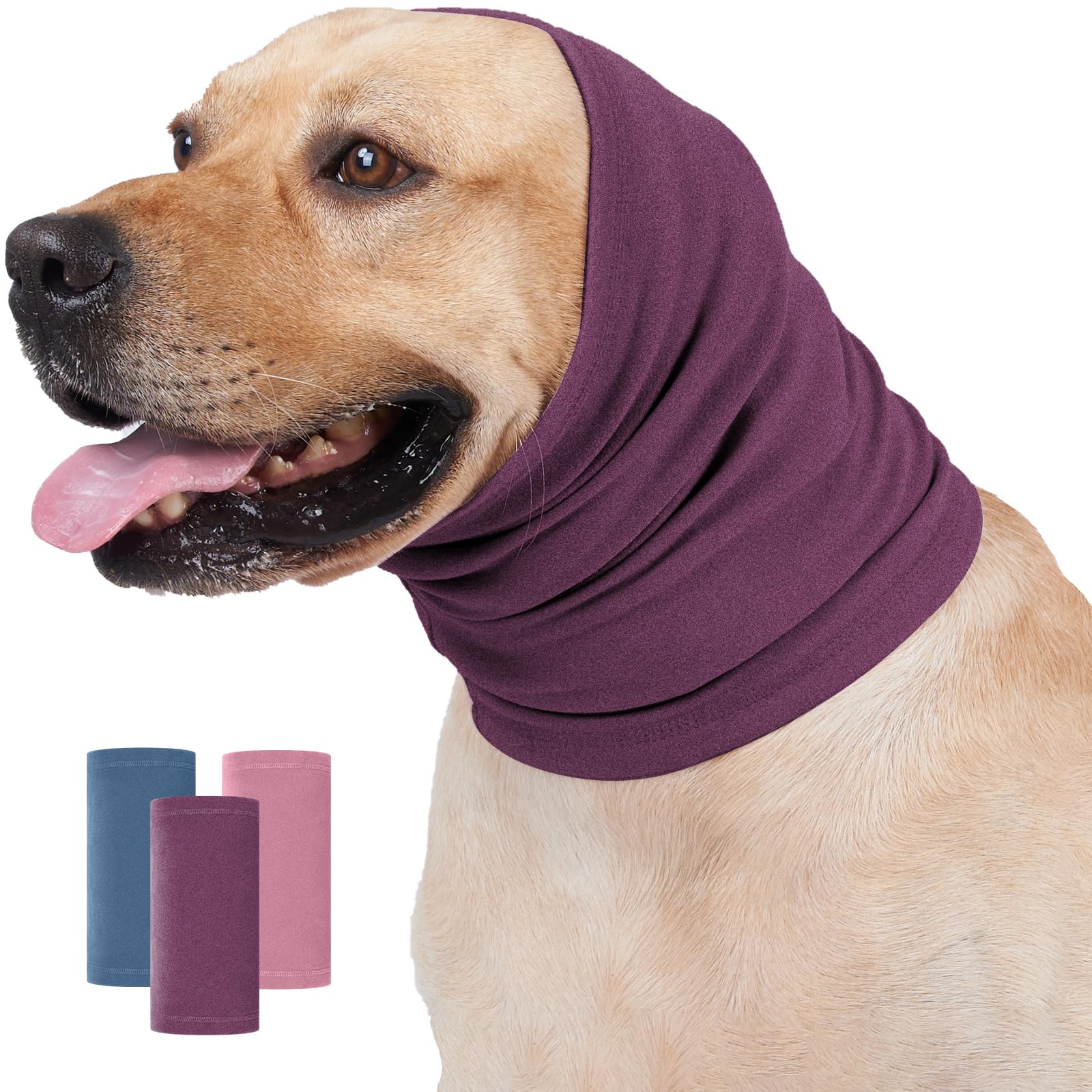 Nanaki Dog Calming Hoodie Ear Wraps for Dogs, Pet Head Protection, Fireworks Ear Muffs Doggy Warp Anxiety Relief, Doggy Hematoma Wrap, Pet Head Cover