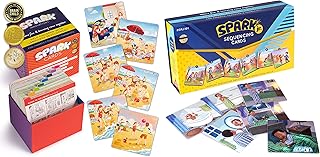 SPARK INNOVATIONS Sequencing Cards Bundle, Storytelling Cards, Higher and Lower Level Boxes, Speech Therapy Games, Learning Toys, Speech Therapy Games Bundle