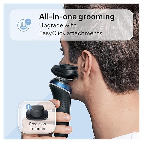 Miniatura 5 de Braun Afeitadora eléctrica para hombres, Series 6 6120s, afeitado en húmedo y seco, modos de afeitado turbo y suave, con recortador de precisión y