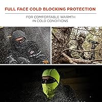 Vista 2 de Pasamontañas con bisagras resistentes al viento Ergodyne N-Ferno 6823, negro