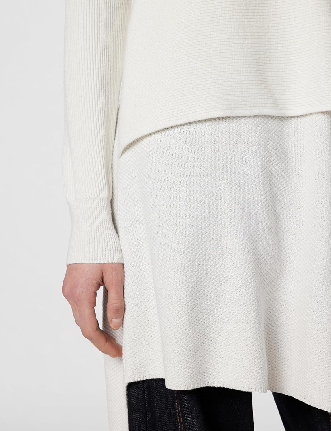 Rent The Runway Pre-Loved Ivory Asymmetrical Sweater - Image 5