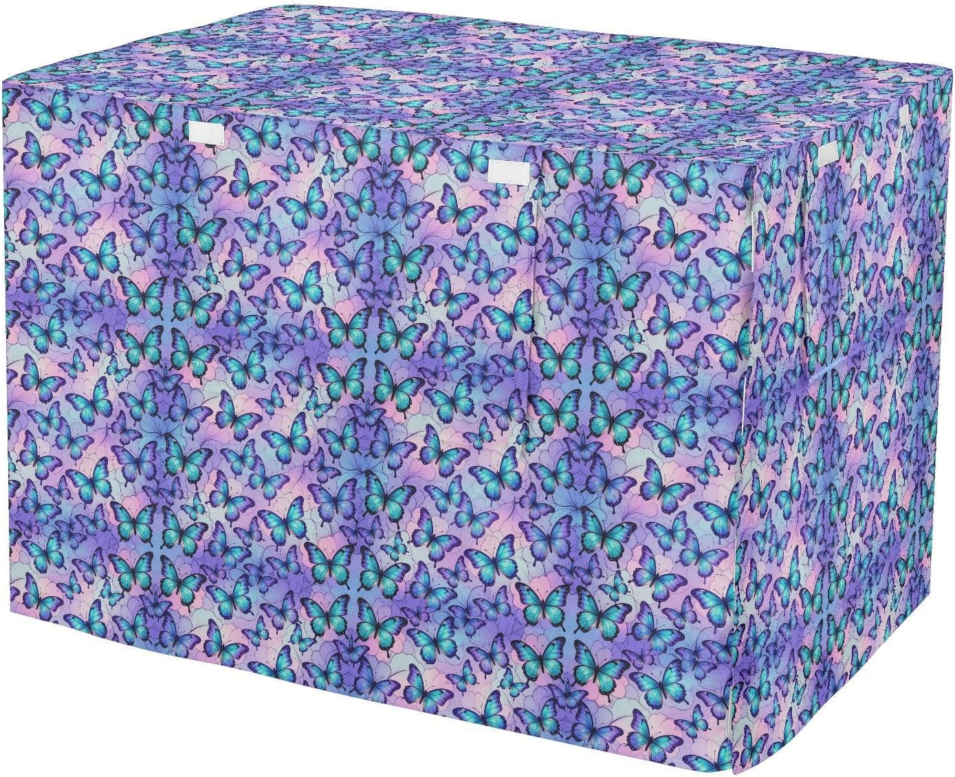 Fantasy Butterflies Cage Covers for Dog Crates Pets Kennel Covers Dog Crate Curtains 42 Inch