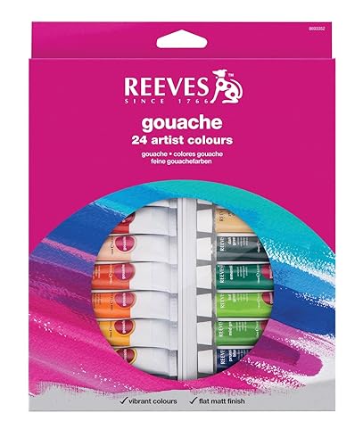 Reeves Gouache Artist Paints Set of 24