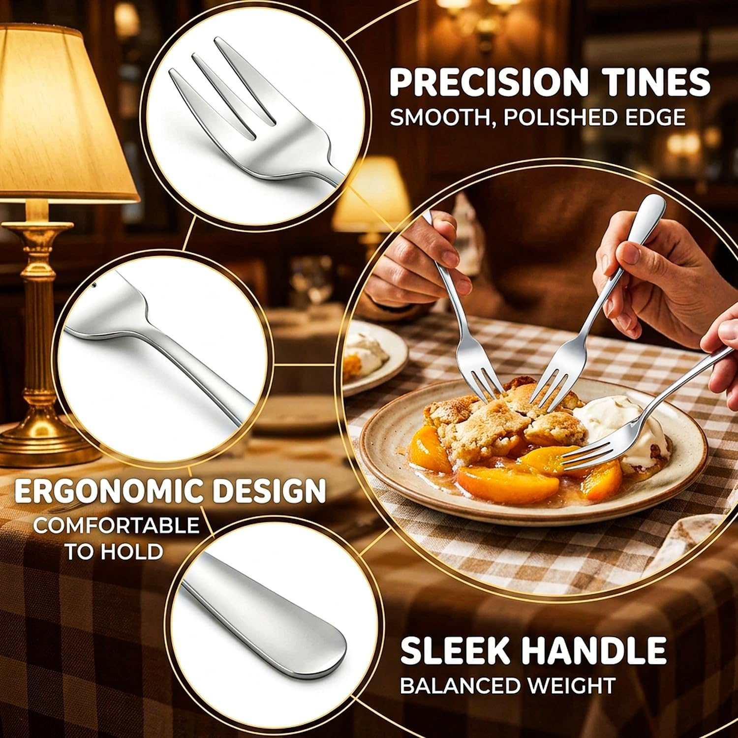 24 Pack Stainless Steel Oyster Forks, 3‑Prong Small Appetizer Seafood Fruit Forks, Mini Cocktail Salad Dessert Tableware for Crab Escargot Tasting, Party Travel, 5.5 Inch Silver