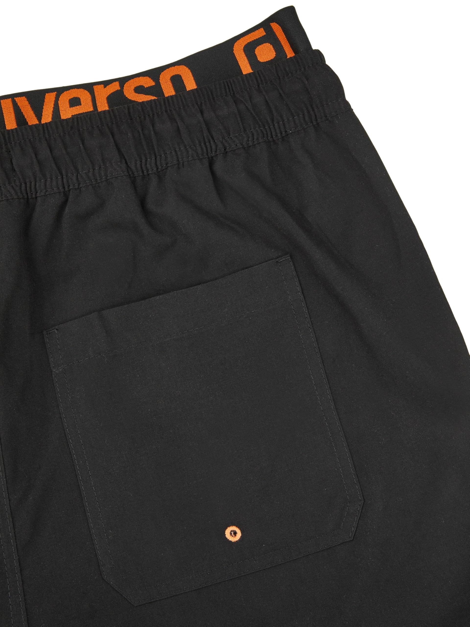 riverso RIVBobby - Costume da Bagno da Uomo, Pantaloncini Corti, Estivi, Sport, Spiaggia, con Coulisse, 100% Poliestere, Nero, Verde, Arancione, Rosso, S, M, L, XL, XXL, 3XL, 4XL, 5XL