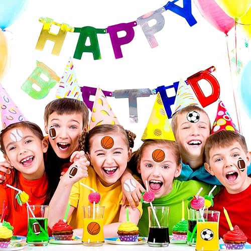 Miniatura 6 de Zonon 500 calcomanías deportivas para baloncesto, fútbol, béisbol, fútbol, espuma mixta, calcomanías deportivas para álbumes de recortes, domingo,